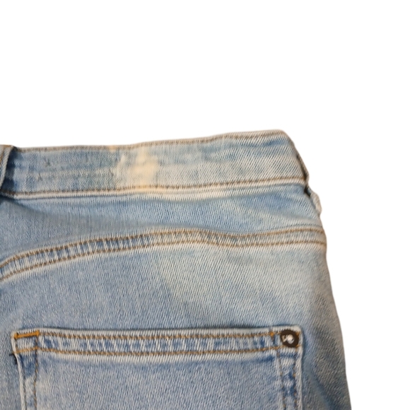 Anthropologie Buttonfly High Rise Flared Distressed Jeans - Picture 8 of 10